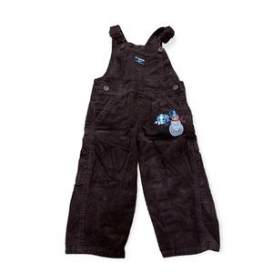 Vintage OshKosh B’Gosh Brown Corduroy overalls size 18 Months.